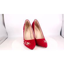 2019 High Heel Women's Pumps Girl Red Leather x19-c154 Ladies Wedding Bride Shoes Heels for women